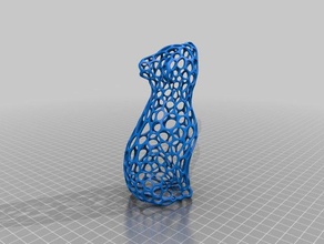 yosemite bear-voronoi-Stil Tiere 3d print model - Mito3D