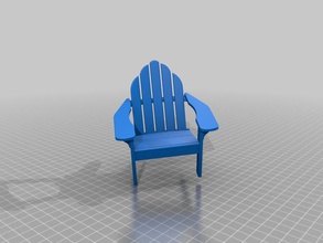 sedia di adirondack altri 3d print model - Mito3D