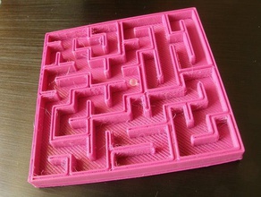 maze 10x10 simple other labyrinth 3d print model - Mito3D