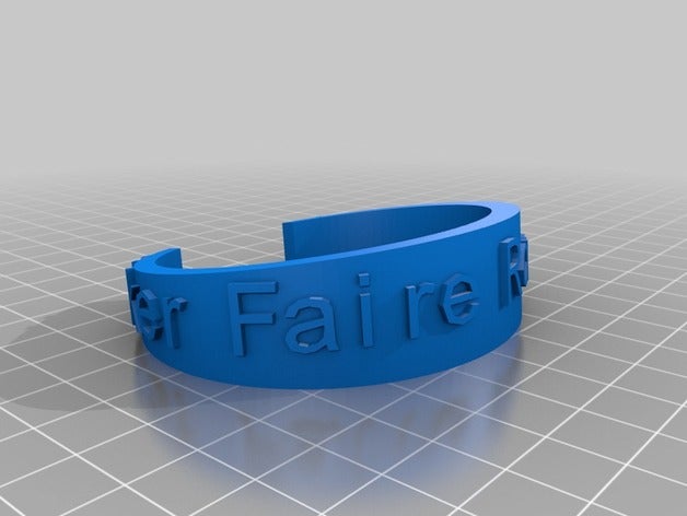 maler la feria de pulsera roland medio las pulseras personalizado 3D print model - Mito3D