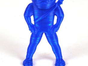 flexível ninja pessoas boneca a figura brinquedo 3d print model - Mito3D