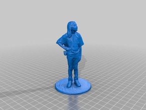 waverly scans replicas kid girl figure makerfaire reconstructme scan-a-rama 3d print model - Mito3D