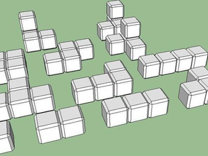 polycubes up order 4 including soma cubes math 3d print model - Mito3D