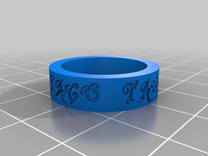 taco ring rings customized 3d print model - Mito3D
