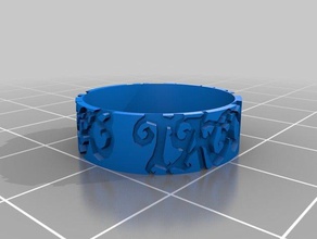 taco fina tomar 2 ima não anéis personalizado 3d print model - Mito3D