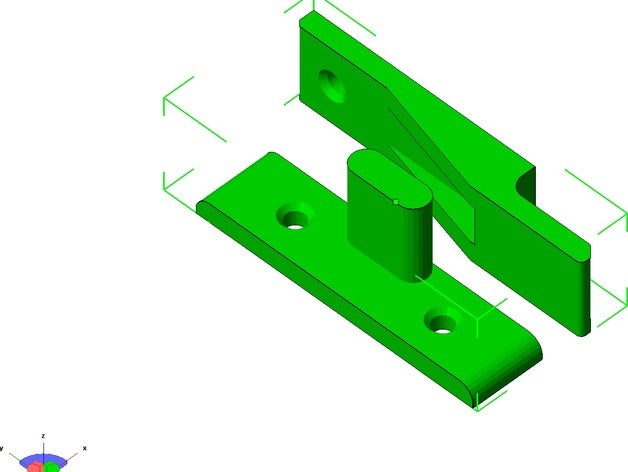 interlocking vertical parts 3D print model - Mito3D