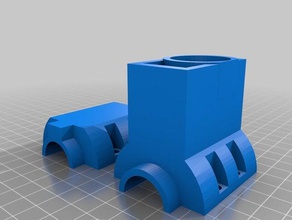 removable filastruder hopper bottle fitting 3d printer accessories 3d print model - Mito3D