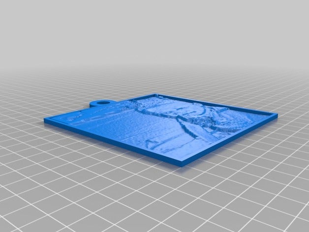 lithopane 2d sanat özelleştirilmiş 3D print model - Mito3D