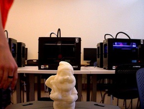 first scan gnome art makerbotdigitizer 3d print model - Mito3D