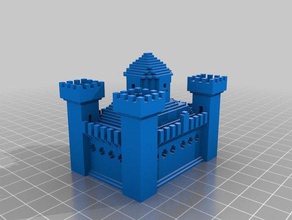 minecraft kale binalar yapılar 3d print model - Mito3D