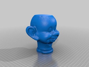 dopey scan mouth closed art makerbotdigitizer 3d print model - Mito3D