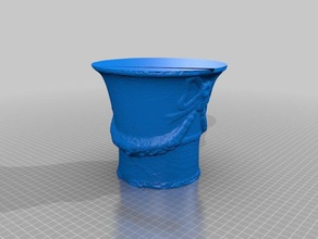 vase bow ribbon art makerbotdigitizer scan 3d print model - Mito3D