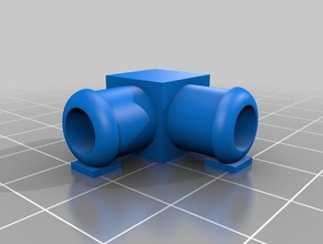 coupling flextube 3d printer parts biltema hose mendel prusa 3d print model - Mito3D
