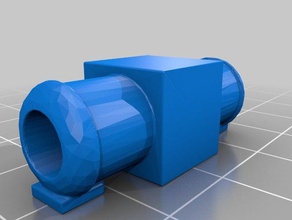 coupling straight 3d printer parts biltema flex hose mendel prusa 3d print model - Mito3D