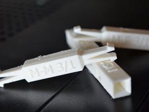 snap together fastener extensions engineering connector connectors fasteners part parts supports 3d print model - Mito3D