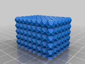 my customized anti-warping block truncated octahedrons engineering 3d print model - Mito3D