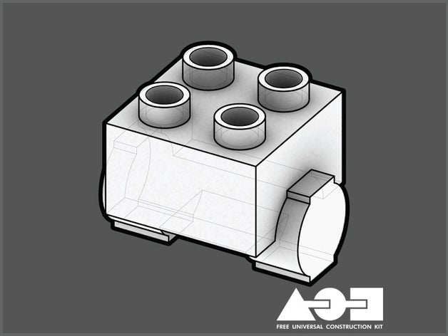 lincoln logs duplo uck-06f00m altri l'adattatore livello di compatibilità connettori gruppi costruzione sistemi giocattoli grasso lab ibridi sull'interoperabilità i kit mashup sy-lab 3D print model - Mito3D