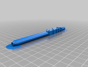 doh bic palabra lápiz de la oficina personalizado 3d print model - Mito3D