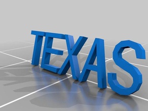 texas halka sabit yüzük özelleştirilmiş 3d print model - Mito3D