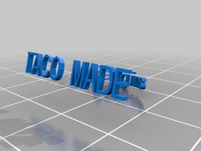 tacomade yüzük özelleştirilmiş 3d print model - Mito3D