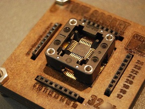 tqfp-32-pin-sockel montieren andere Gehäuse smd laser laser-cutter 3d print model - Mito3D