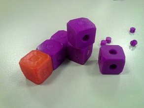 zencube zenpins construction toys magnet 3d print model - Mito3D