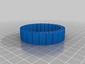 bracelet simple les bracelets personnalisé 3d print model - Mito3D