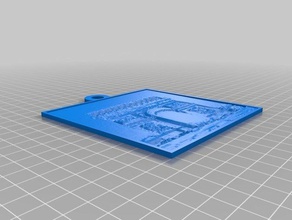 arc de triomphe 2d art personnalisé 3d print model - Mito3D