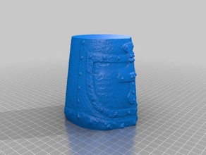 casque porte-crayon d'analyse art makerbotdigitizer 3d print model - Mito3D