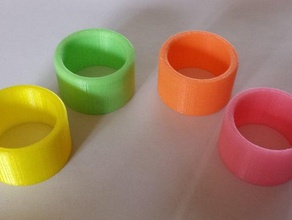 coloured napkin rings kitchen dining holder napkins 3d print model - Mito3D