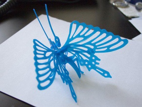 kelebek 3d yazdırılabilir bulmaca 3d print model - Mito3D