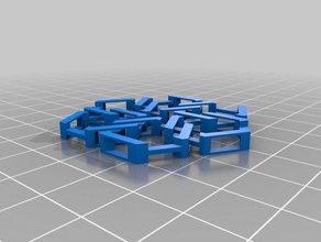 il mio personalizzato hohoho tessuto esagonale catena di posta v3 arredamento 3d print model - Mito3D