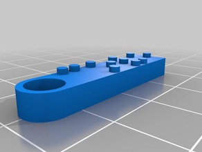 enseada-braille simples porta-chaves organização personalizado 3d print model - Mito3D