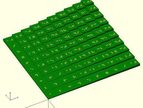 braille optimisé table de multiplication les mathématiques customizer l'apprentissage 3d print model - Mito3D