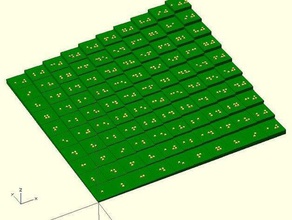 braille optimized multiplication table math customizer learning 3d print model - Mito3D