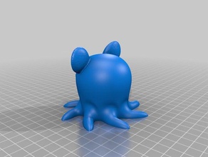 tako ni mimithe Ohr octopus Tiere 3d print model - Mito3D