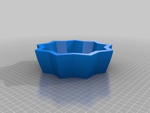 meu personalizados estrelado e cheio de curvas tigela copa do vaso contentores 3d print model - Mito3D