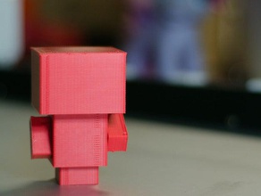cubeecraft action-Figur andere 3d openscad Spielzeug 3d print model - Mito3D