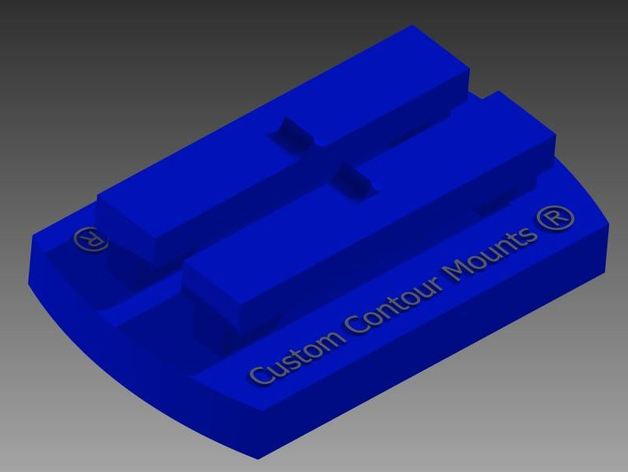 contour rail system mount 3d printing mounts 3D print model - Mito3D