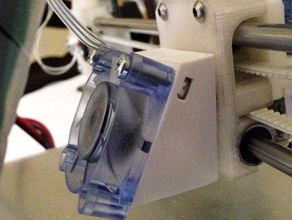 ventola intubata reprappro huxley 3d la stampante parti 3d print model - Mito3D
