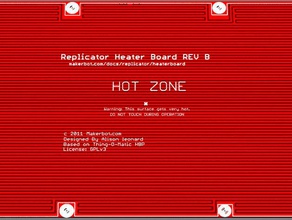 replicator heater board revb other build platform hbp hot 3d print model - Mito3D
