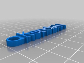 kendall llavero organización personalizado 3d print model - Mito3D