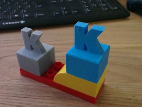 duplo brick costruzione i giocattoli blocchi mattoni 3d print model - Mito3D