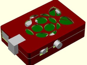 raspberry pi-Fall 3d drucken box openscad 3d print model - Mito3D
