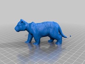 tiger-2 art makerbotdigitizer scan 3d print model - Mito3D