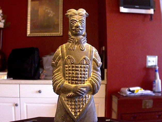 terracotta warrior art makerbotdigitizer scan 3D print model - Mito3D