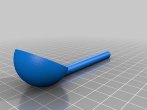 my customized parametric measuring spoon1tsp1 kitchen dining 3d print model - Mito3D