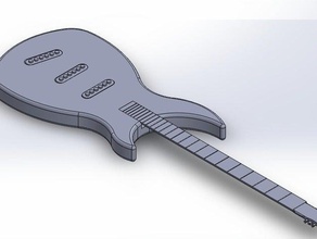 custom-Gitarre Musik 3d print model - Mito3D