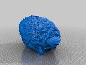 hedgehog art makerbotdigitizer scan 3d print model - Mito3D