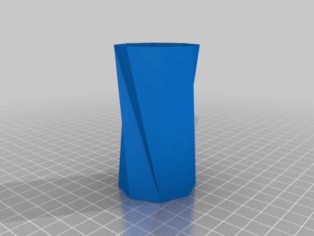 twisted vase décor 3D print model - Mito3D